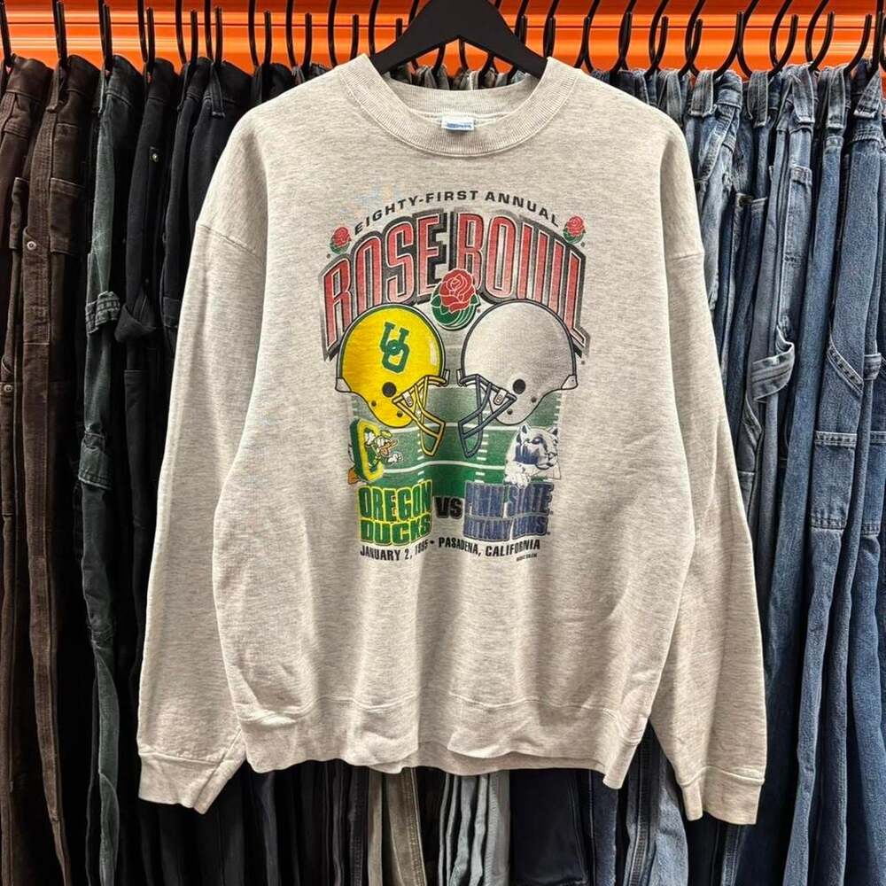 Vintage 1995 Rose Bowl Oregon Ducks vs Penn State Lions Sweatshirt XL